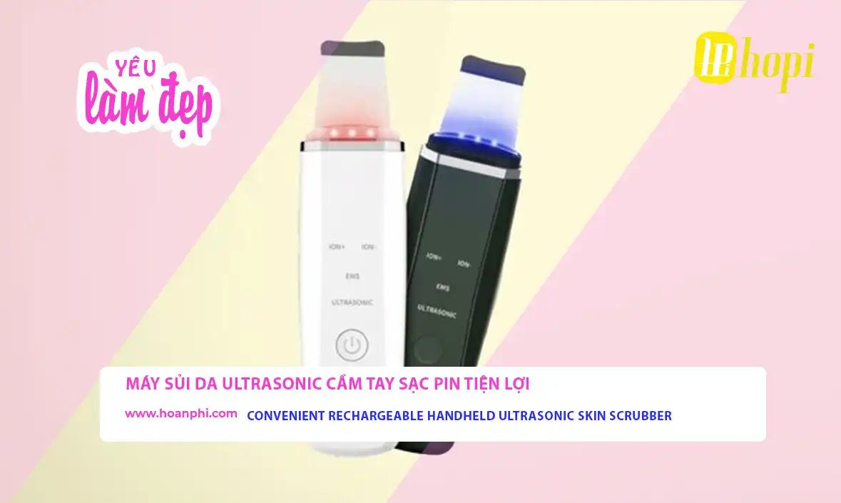 Convenient Rechargeable Handheld Ultrasonic Skin Scrubber