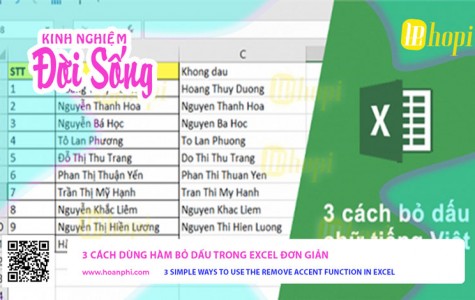 3 Cách Dùng Hàm Bỏ Dấu Trong Excel Đơn Giản