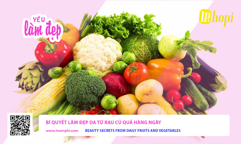 Bí Quyết Làm Đẹp Da Từ Rau Củ Quả Hàng Ngày