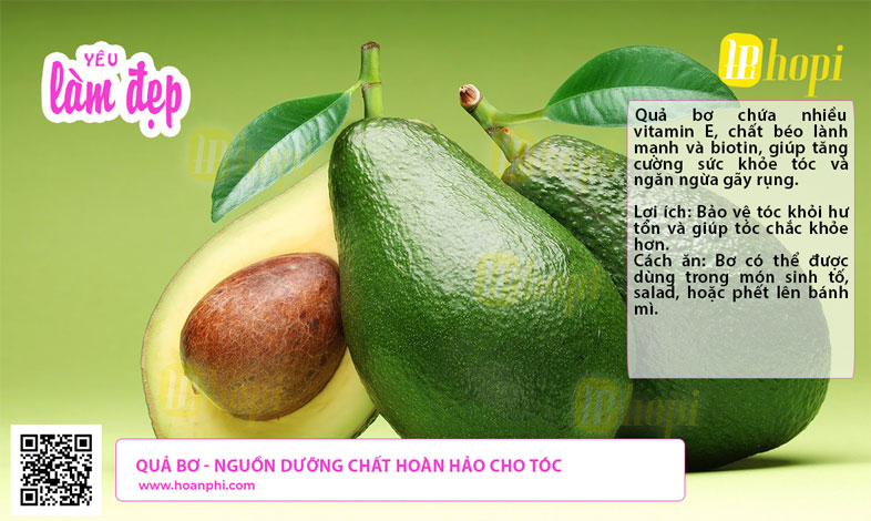 Quả bơ - Nguồn dưỡng chất hoàn hảo cho tóc