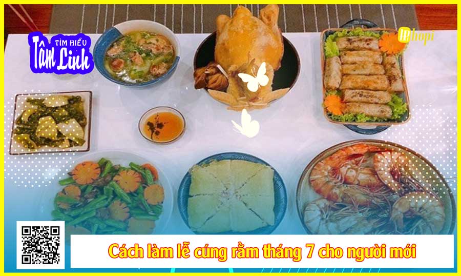 Cách làm lễ cúng rằm tháng 7 cho người mới